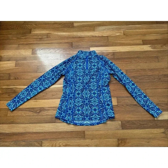 Coolibar Other - Coolibar UPF 50+ Long Sleeve Freestyle Shirt/Rash Guard 3/4 Zip Blue Size XS